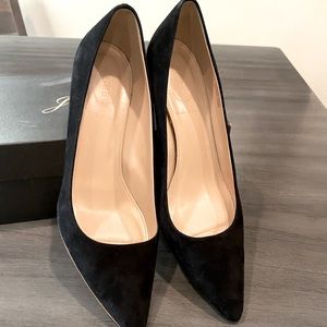 J.Crew Black Suede pumps 2in size 9.5